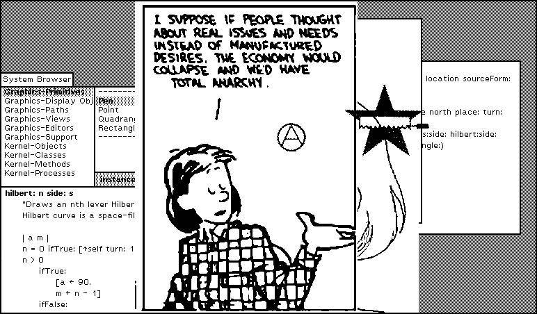 I suppose if people thought about real issues and needs instead of manufactured desires, the economy would collapse and wed have total anarchy