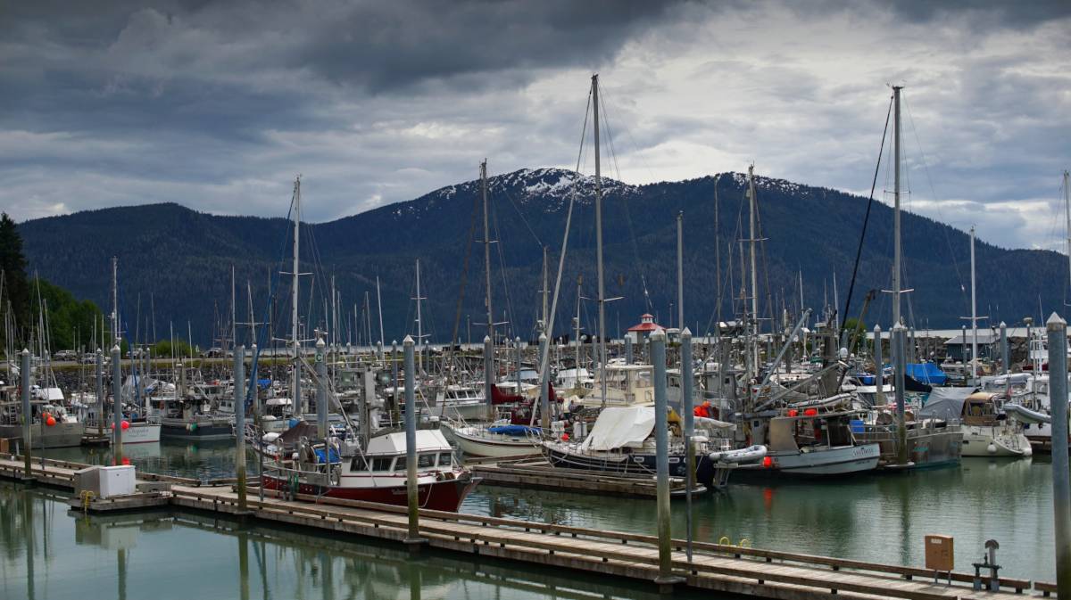 heritage harbor, filled with work boats and rugged cruising boats