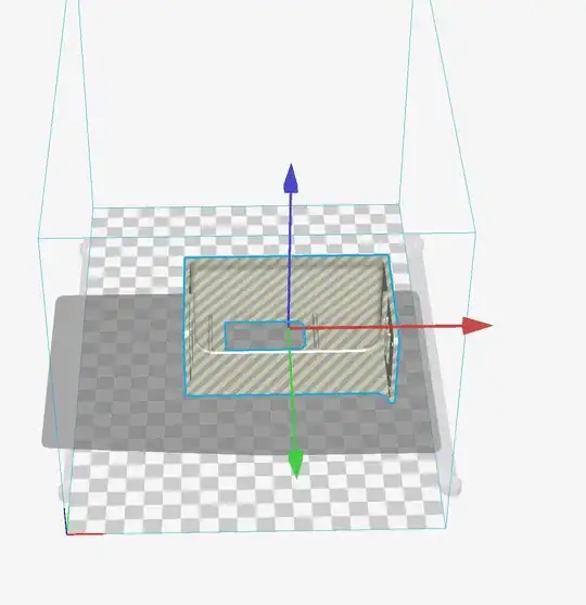 Screenshot of Cura, depicting large grey area