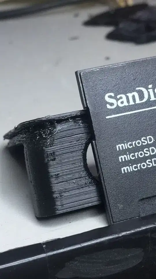 Photo of failed print - front