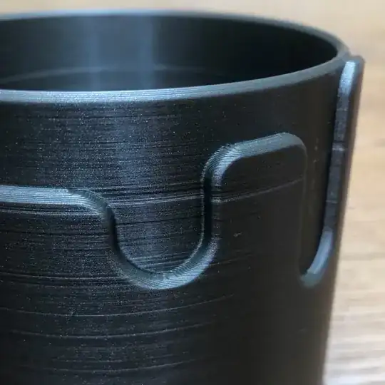 Image showing squished in layers