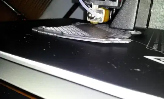 Photo of print warping in corner