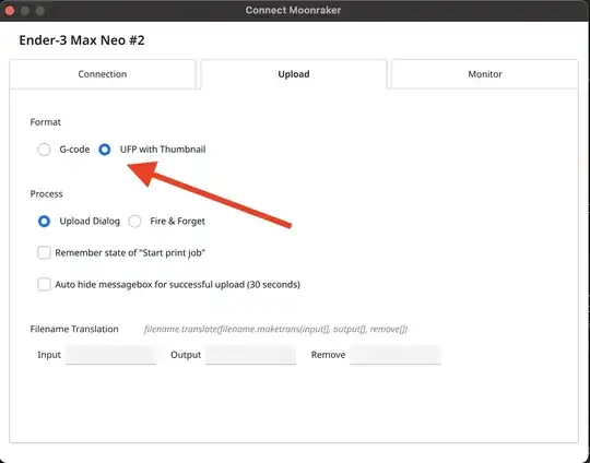 Screenshot of the 'Connect Moonraker' in the Printers setting in Cura Screenshot of the 'Connect Moonraker' in the Printers setting in Cura