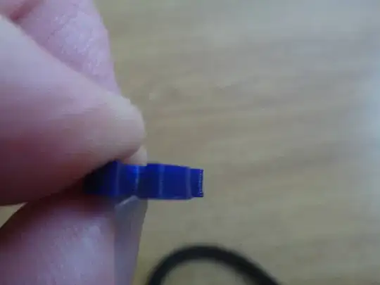 Part showing bulged out bottom layers