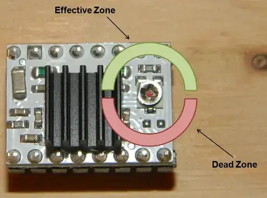 Photo of the adjustable potentiometer