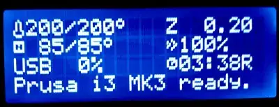 Prusa remaining time