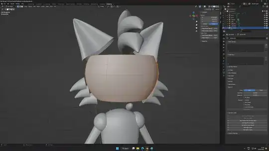 Screenshot of 3D model in Blender Screenshot of 3D model in Blender