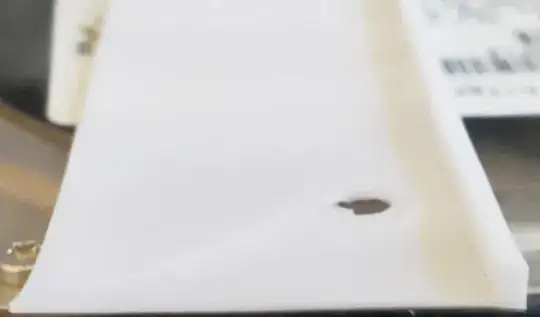 Annunciator removed from a panel where it is separated