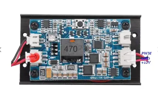 Wiring of laser power control module