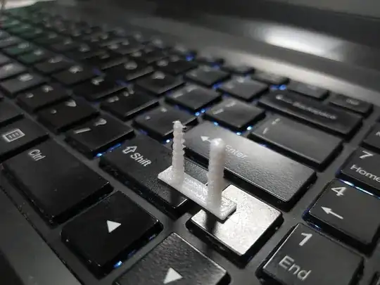 Screenshot of a Cura's Preview of the 3D model but with parts missing Screenshot of a Cura's Preview of the 3D model but with parts missing