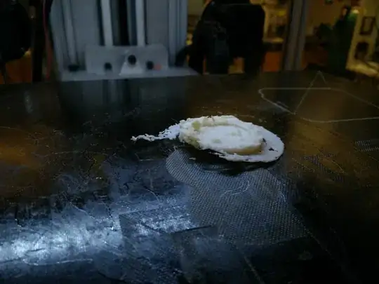 240°C tip and a 150°C bed