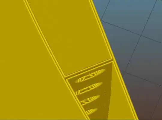 Hole prepared for magnet placing