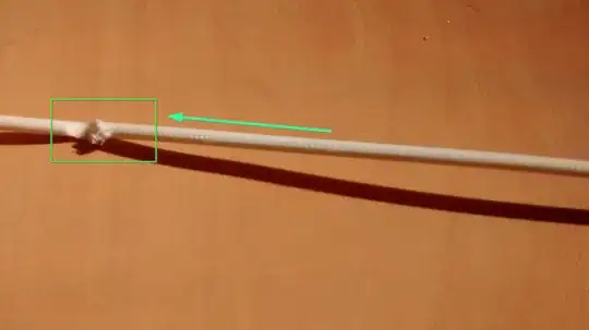 Photo of damaged filament