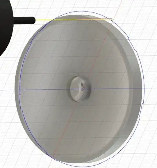 Screenshot of Fusion 360 model and route Screenshot of Fusion 360 model and route