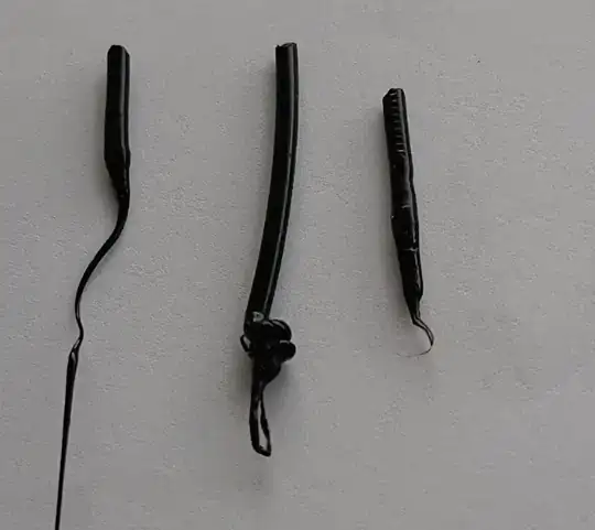 different filament ends