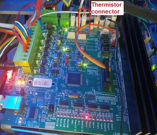 Thermistor connection on Creatr HS