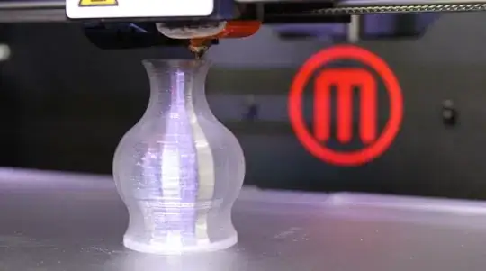 Sample of FDM with high diffusion of light