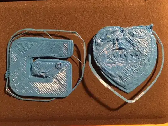 Photo of two failed prints