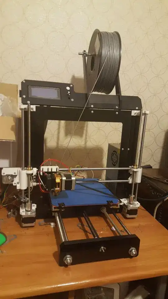 Photo of Ender 3 Pro nozzle well above the build plate