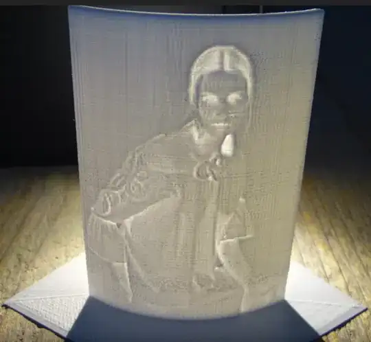 curved lithophane