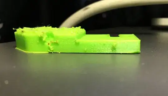 Side view printed part Side view printed part