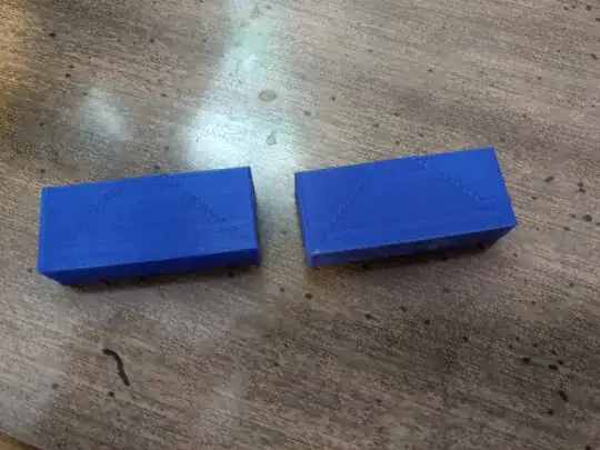 Photo of test prints lying down