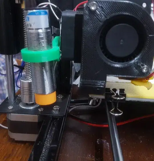 Photo of probe atached to hotend