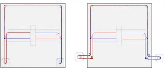 CoreXY kinematics based on source image of Greg Hoge CoreXY kinematics, steppers brought outside chamber