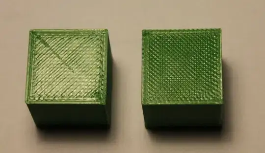 Left: Slic3er, right: Ultimaker Cura