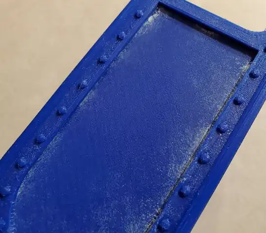 Photo showing white residue