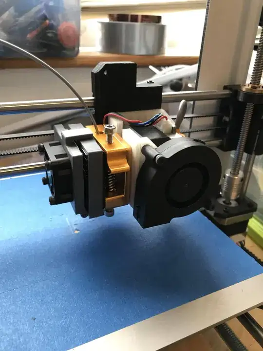 Here's the extruder conversion setup