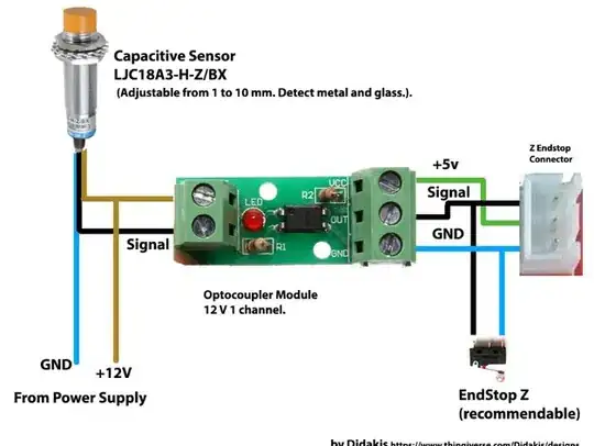 wiring of an optocoupler module