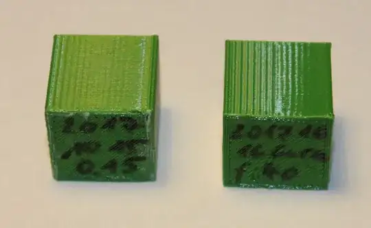 Left: Slic3er, right: Ultimaker Cura