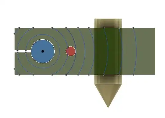 Arrangement 2 of a Hotend assembly