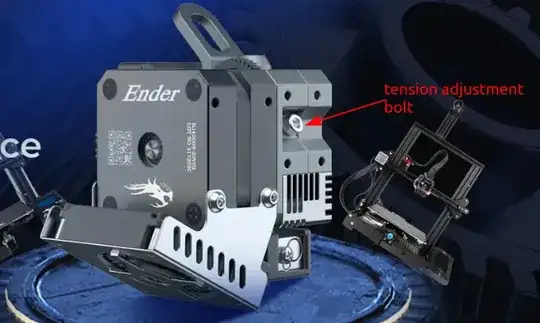 Tension adjustment bolt