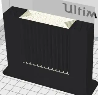 Non scaffolding support structure in material color Non scaffolding support structure in material color