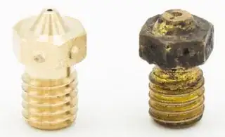 New (left) vs worn out (right) nozzle New (left) vs worn out (right) nozzle