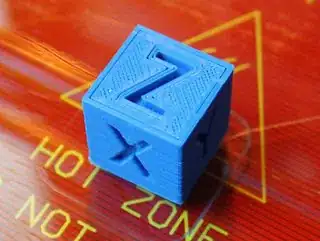 20 mm XYZ test cube