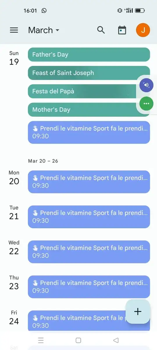 Google Calendar under a different user