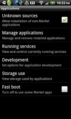 fast boot option on htc desire