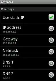 Ip Settings Screen Shot