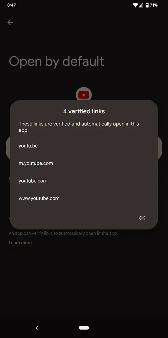 YouTube setting screenshot 2