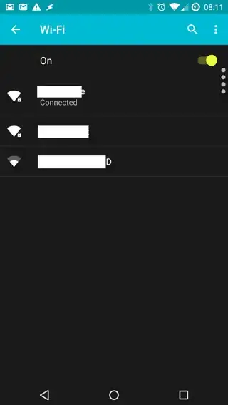 Wi-Fi Menu