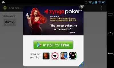 my app with no banner code has banner