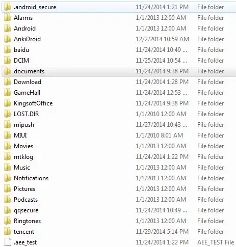 All the directories and files shown on PC (shown in this image).