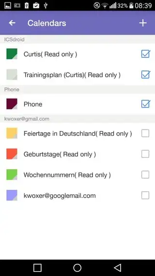 after adding 2 ics files