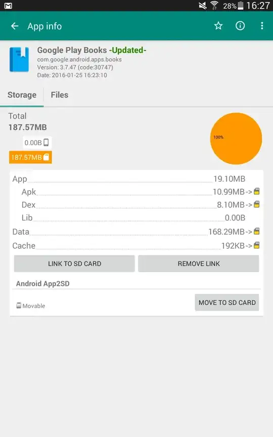 IMG: App status after linking