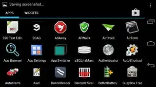 IMG: App drawer in landscape mode with auto-rotation