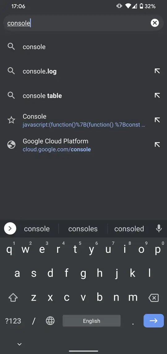 Bookmarklet on Android