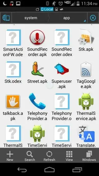 ES File Explorer with icon